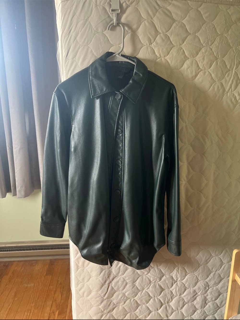 faux leather jacket